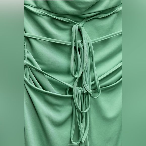 Draped Open Back Dress - Picture 4 of 10